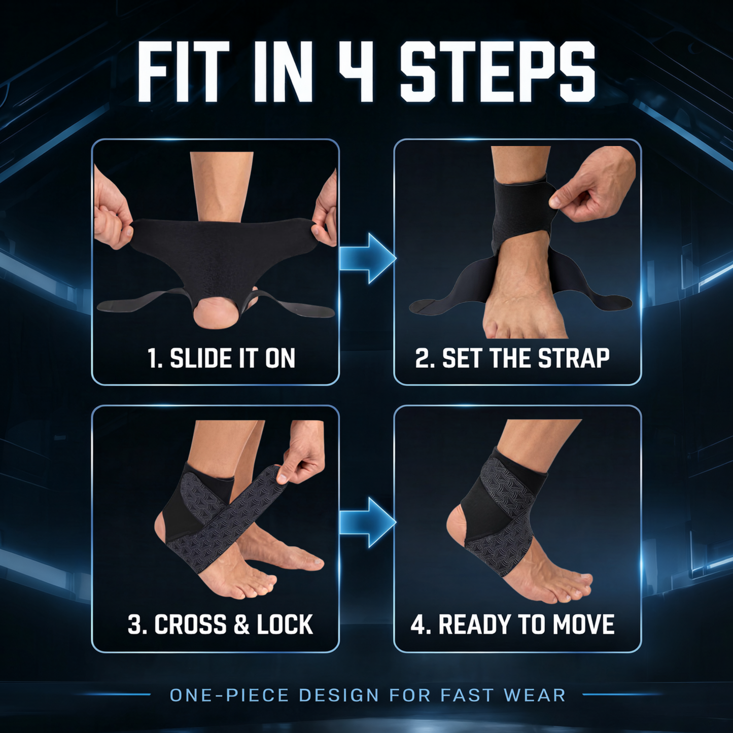Ultra-Thin Compression Ankle Brace-One Size